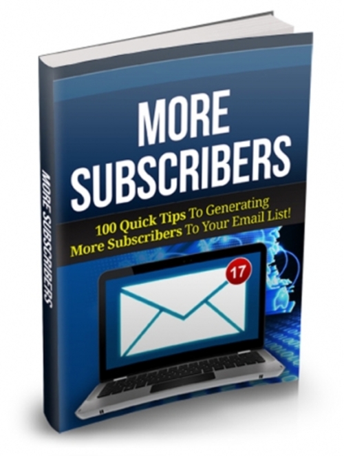 Product picture Discover 100 Valuable Tips To Generating More Subscribers
